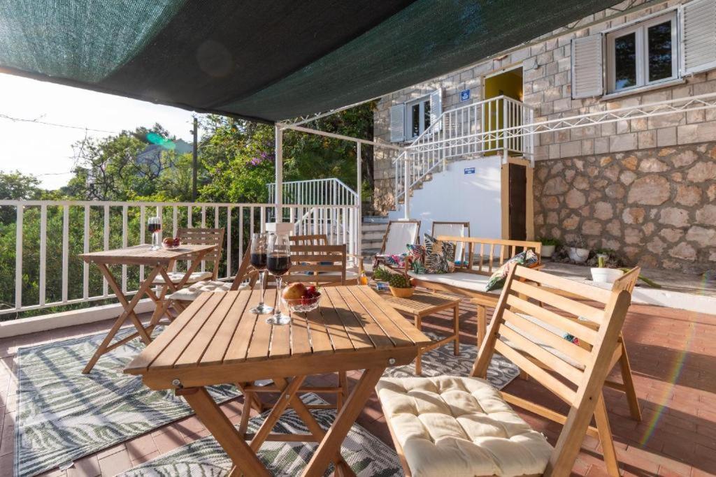 Diamond Sea - Vacation House With Private Parking And A Big Terrace Over The Sea Villa Dubrovnik Eksteriør bilde