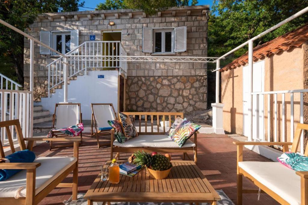 Diamond Sea - Vacation House With Private Parking And A Big Terrace Over The Sea Villa Dubrovnik Eksteriør bilde